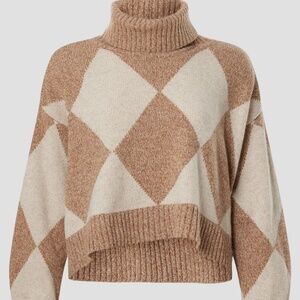 Derek Lam 10 Crosby Catalina Diamond Sweater, XS TP (Extra Small Petit)